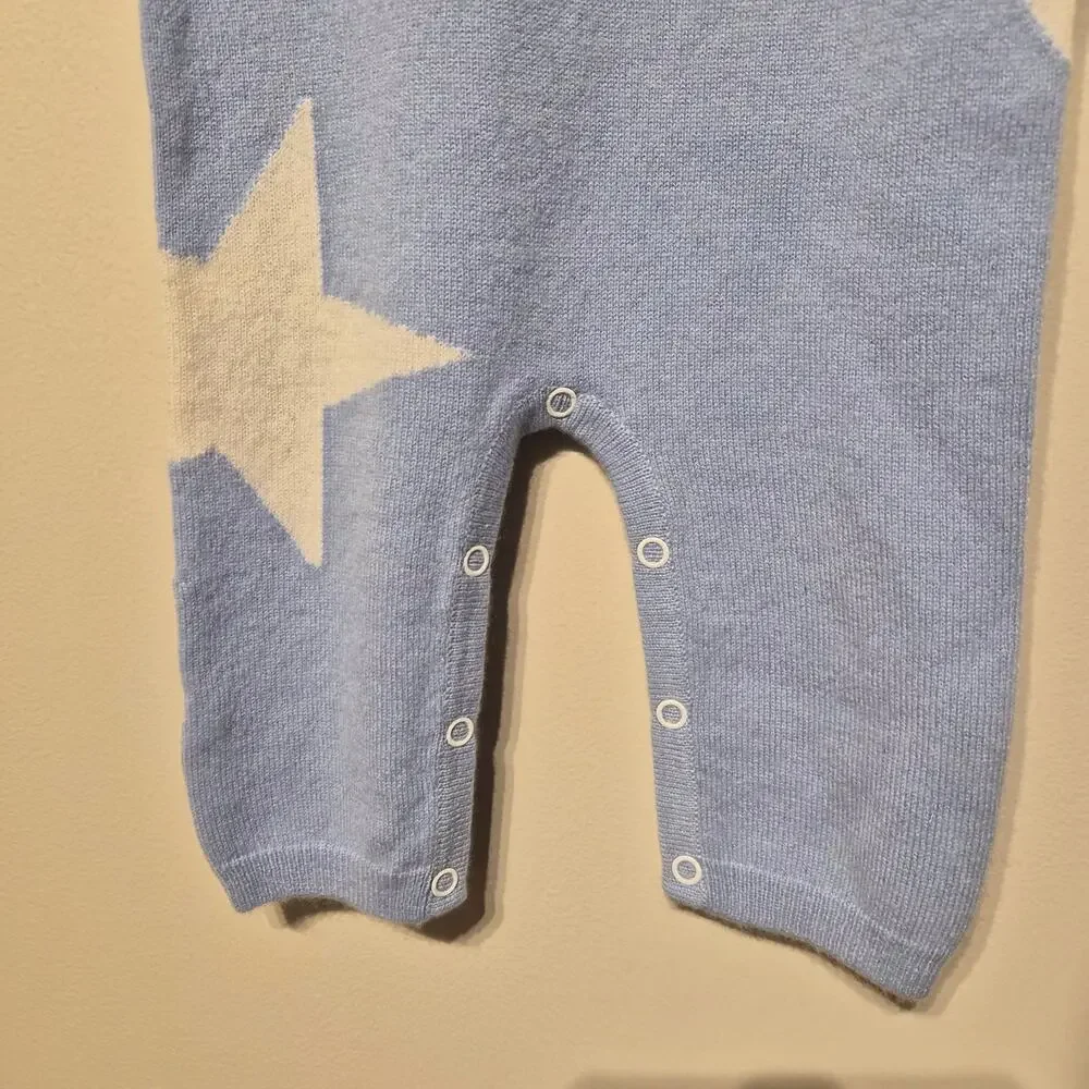 Neiman Marcus The Cashmere Collection 9 Month NWT Blue and White Star One Piece